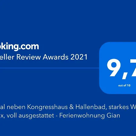 Gian - Close To The Kongresshaus, The Ice Hockey Stadium, Cross-country Skiing, The Eau-la-la Indoor Pool And Wellness, Large Supermarket, 2 Bus Stops, With An Indoor Garage And Fully Equipped Apartment *